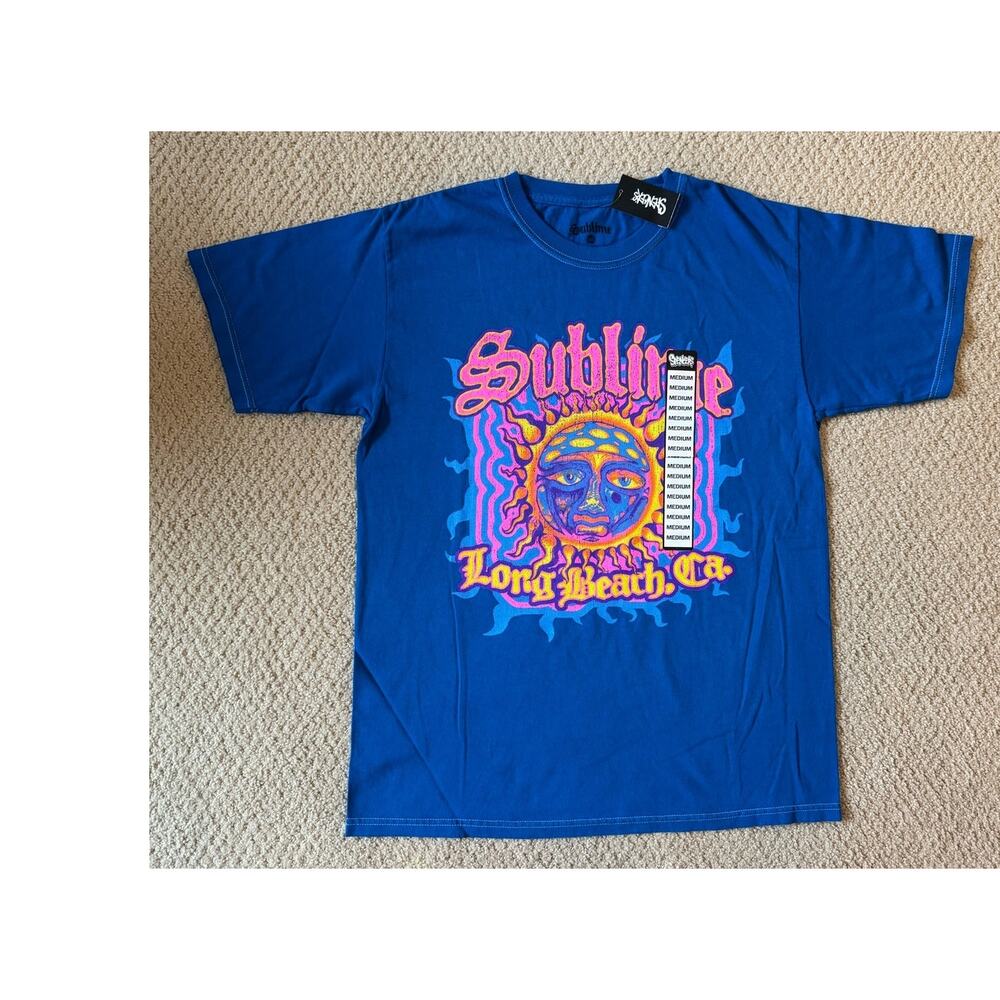 NWT Spencer's Sublime Long Beach Blue Tee